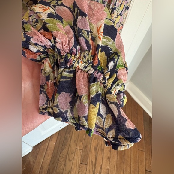 Yumi Kim Cameron Wrap Top in Laguna Breeze Midnight | Floral Feminine Size Small - Picture 7 of 12